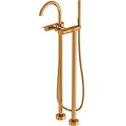 Steinberg Serie 100 Wannenarmatur 1001162RG Ausladung 231mm, freistehende Montage, Rose Gold