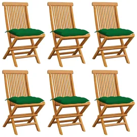 vidaXL Gartenstuhl 51,9 x 114,1 x 21 cm grün 6 St.