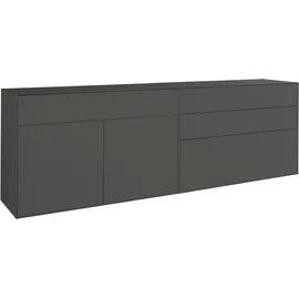 LeGer Home by Lena Gercke Sideboard »Essentials«, (2 St.), Breite: 224cm, MDF lackiert, Push-to-open-Funktion