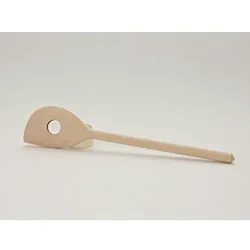 Holz-Spitzkochlöffel mit Loch + Spitze, ca. 30 cm