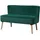 Homcom 2-Sitzer Stoffsofa Polstersofa Sitzmöbel Loungesofa Holz, 56.5x77x117 cm