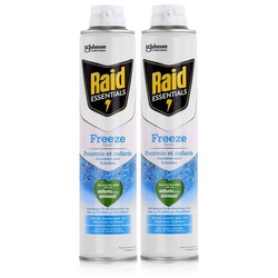 Raid Insektenfalle Raid Essentials Freeze Spray 350ml - Lässt Insekten erstarren (2er Pac