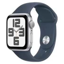 Apple Watch Series 10 GPS 46 mm Aluminiumgehäuse silber Sportarmband denim M/L