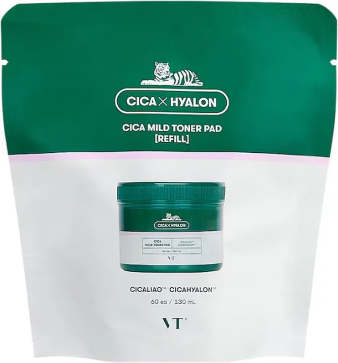 Vt Cosmetics Cica Mild Toner Pad Nachfüllpack - 60 Stück