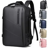 Rucksack Herren 30L Rucksack Laptop Damen 17 Zoll Rucksack mit Laptopfach Wasserdicht Arbeitsrucksack, Tagesrucksack Herren Business Daypack Handgepäck (Schwarz)