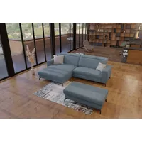 sit&more Ecksofa Bolero L-Form blau|grau