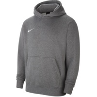 Nike unisex-child Park 20 Hooded Sweatshirt, Charcoal Heather/White, S EU