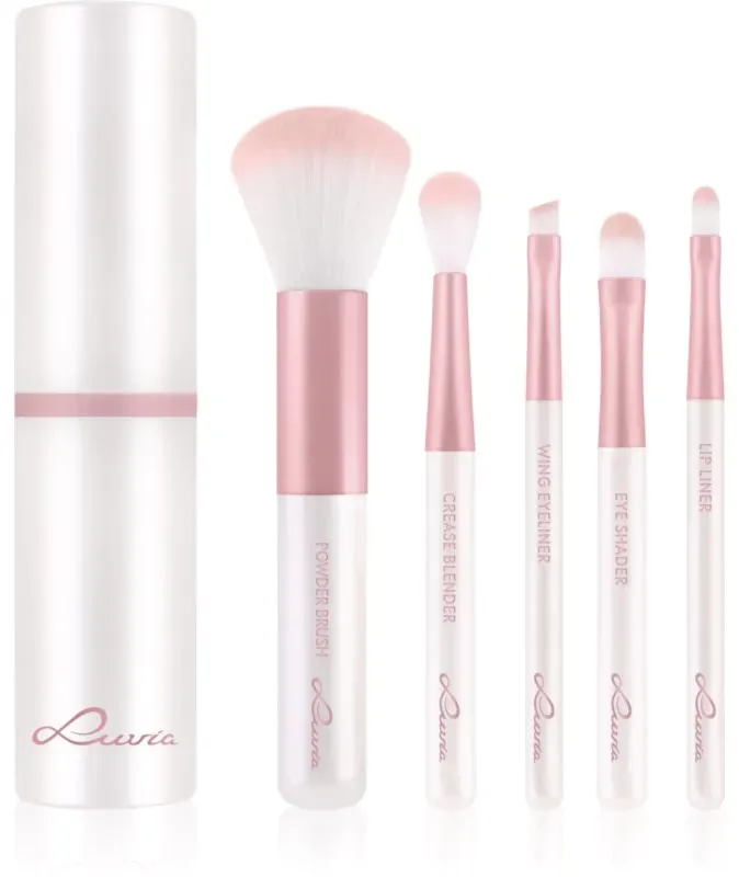 Luvia Cosmetics Travel Set Pinselset mit Etui unterwegs Candy