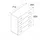 OEM Schuhschrank 71 x 83 x 35 cm weiß matt / weiß