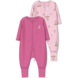 NAME IT NBFNIGHTSUIT 2P ZIP FF ROSE DEER NO Ibis Rose