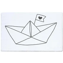 may & berry May and Berry Holzstempel - Boot, 35x55mm, Weiß