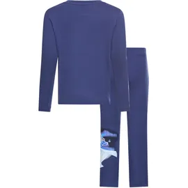 Kidsworld Langarmshirt & Leggings in marine, | Gr.: 116/122,