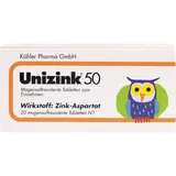 Köhler Pharma GmbH Unizink 50 magensaftresistente Tabletten 20 St.