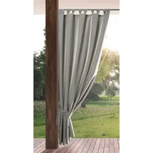 Eurofirany Outdoorvorhang 1 Stück 1,55 x 2,20 m Hellgrau