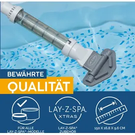 BESTWAY LAY-Z-SPA Xtras akkubetriebener Pool- und Whirlpoolsauger 150 x 16,8 x 9,6 cm