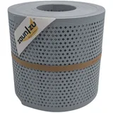 zaunzu® Sichtschutz Rille Gelocht Diamant Muster 26 m Fenstergrau