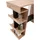 Stolkom Bartisch Smash 108 x 103 x 50 cm Eiche Artisan Braun/Schwarz