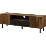 Massivmoebel24 TV-Board Sheesham 185x45x60 natur unbehandelt LICHTENBERG #117