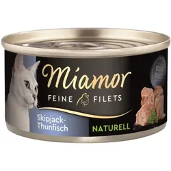 Katzen - Nassfutter MIAMOR Adult Feine Filets Naturell Skipjack - Thunfisch, 80 g