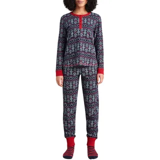 SCHIESSER Damen Geschenkset Pyjamaset, Mehrfarbig, XL - XL