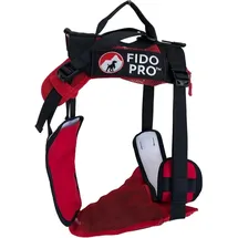 fido pro PANZA Hundegeschirr mit integrierter Rettungsschlinge (One Size, Hund), Halsband + Leine