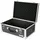 HMF 18441-02 Aufbewahrungskoffer, Transportkoffer Aluminiumrahmen, 48 x 32 x 22,5 cm, Schwarz