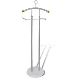 vidaXL Herrendiener Metall silber