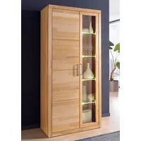 Home Affaire Vitrine Logo,190cm hoch,42 cm tief,Fronten Massivholz,10Fächer Korpus