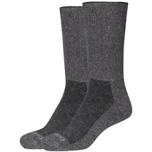 CAMANO Diabetiker Crew Funktionssocken 2er Pack Grau 39-42