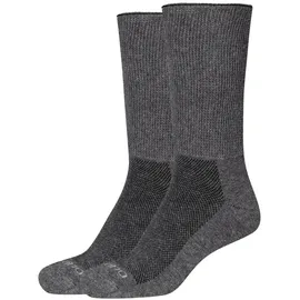 CAMANO Diabetiker Crew Funktionssocken 2er Pack Grau 39-42