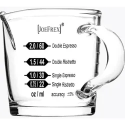 Joefrex Espresso Shotglas Doppel-Auslauf