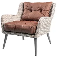 TexDeko Gartenpolster 80 x 80 x 12 cm braun 2-tlg.