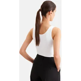 Seidensticker Shirttop Ohne Arm Rundhals Uni Weiß L