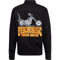King Kerosin Motor Gear - Psychedelic Chopper, Hemd/Textiljacke - Schwarz - XL