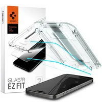 SPIGEN Glass tR EZ Fit 2 Pack transparency iPhone 15 Pro Max