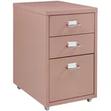 [en.casa] Kökar Rollcontainer 48 x 28 x 41 cm braun