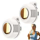 ComedyKing Tragbarer Handventilator, 2026Nue Ventilator Klein Mini-Handventilator, Mini Ventilator Silent Portable Fan with 360° Clip, Bladeless Fan Für Outdoor Reisen (Weiß*2)