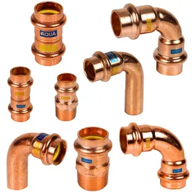 Sanpro 80 tlg. Starter-Paket Pressfitting Kupfer, DVGW zertifiziert