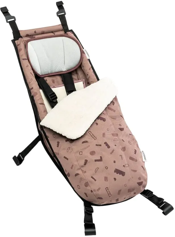 CROOZER Babysitz Winterset - Kraams Kollektion, Farbe: Red Patterned