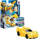 Transformers EarthSpark 1-Step Flip Changer Bumblebee, Spielfigur - Schwarz/Silber/Gelb
