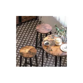 Möbel Kraft Barhocker 2er-Set ¦ schwarz ¦ Maße (cm): B: 32 H: 65