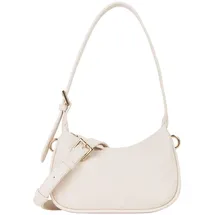 Valentino Samba Re Schultertasche Kunstleder Beige