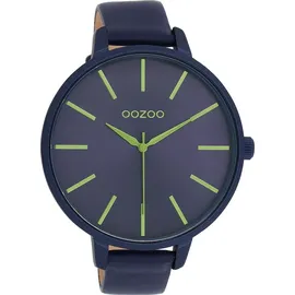 Oozoo Damen Armbanduhr Timepieces Analog Leder blau UOC11164 - Blau