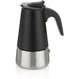 kela Espressokocher Induktion, Espressomaschine für 4 Tassen, Mokkakanne 200ml, FERRARA, schwarz matt