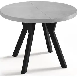 pphu meblokar karol wierczyski Designer runder ausziehbarer Esstisch 100 x 76 x 100 cm grau