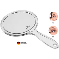 Fantasia Handspiegel Acryl, 5-Fach Vergrößerung, Ø 15 cm