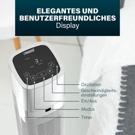 Princess 103 cm Turmventilator Weiß