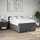 vidaXL Boxspringbett 140 x 200 cm Dunkelgrau