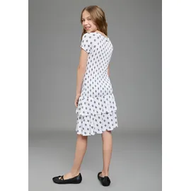 Bruno Banani Jerseykleid in weiß gemustert, | Gr.: 140/146