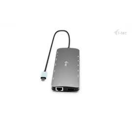 iTEC i-tec USB-C Metal Nano Dock - 2x HDMI, 4x USB-C (10Gbps), 1x USB-A (10Gbps), 2x USB-A 2.0, Audio, SD/TF, LAN 1 Gbps, PD 3.1 (140W) inkl. Netzteil